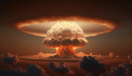 Nuclear explosion above the cloudsの素材
