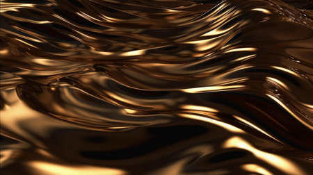 Background from abstract golden wavesの写真素材