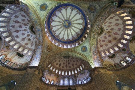 Magnificent architecture of Blue Mosque in Istanbul. Sultanahmet mosqueのeditorial素材