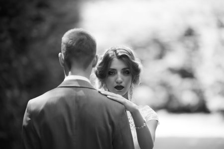 Happy couple. Wedding photo. The couple is in love.の写真素材