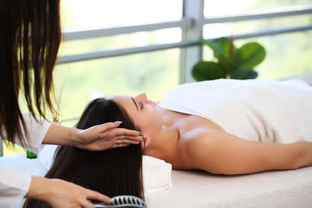 Body care, skin care, wellness, well-being, beauty treatment concept.の写真素材