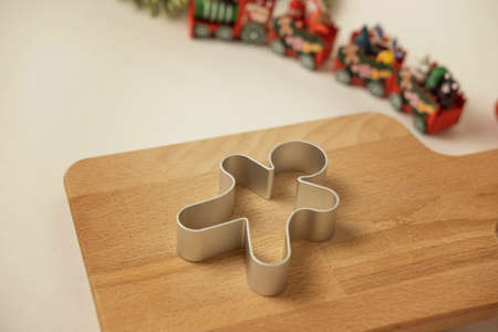 ginger cookies, gingerbread man , making christmas cookies , christmas conceptの写真素材