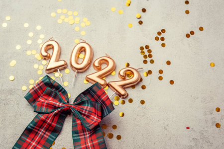 figures 2022 the concept of christmas and christmas salesの写真素材