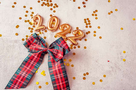 figures 2022 the concept of christmas and christmas salesの写真素材