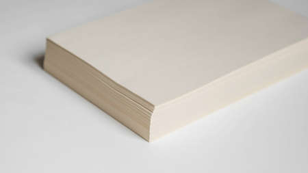 unbleached printer paper ,paper without white pigmentの写真素材