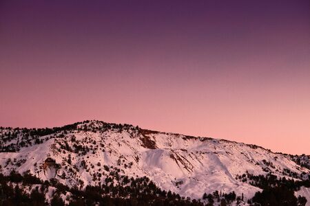Purple sky in Utahの写真素材