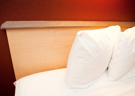 white pillowsの写真素材