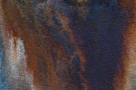Rustic concrete with heavy rust patterns and cracks - high quality texture / backgroundの写真素材