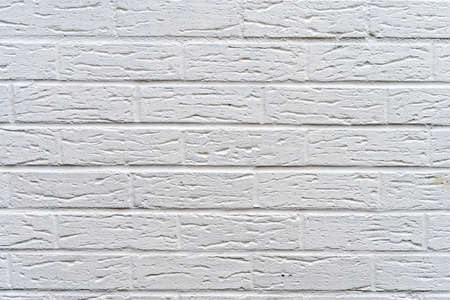White modern brick wall - high quality texture / backgroundの写真素材