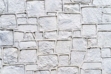 White natural stone wall - high quality texture / backgroundの写真素材