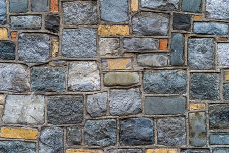 Vintage rustic stone wall - high quality texture / backgroundの写真素材