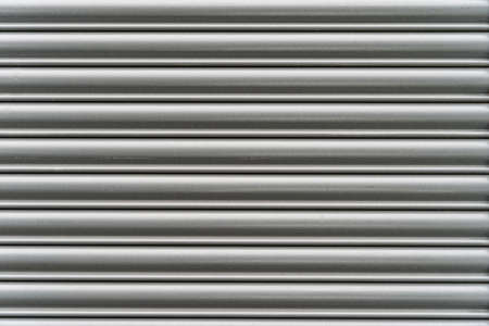 Grunge silver grey metal horizontal lines - high quality texture / backgroundの写真素材