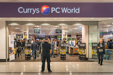 Dublin, November 2019 Black Friday sale and people on shopping spree in Jervis Shopping Centreの写真素材