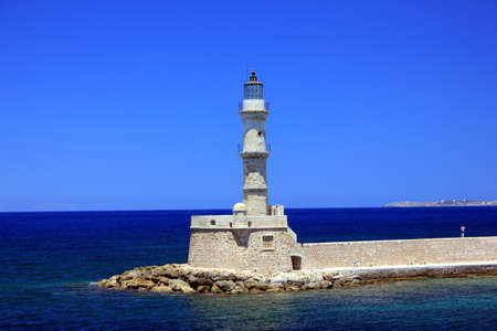 Lighthouse Chaniaの写真素材
