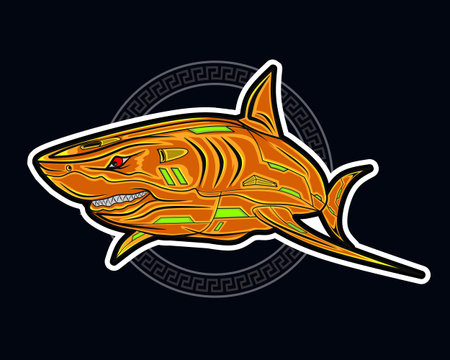 Scouting robot mascot vector illustration, this is an ideal vector illustration for mascots and tattoos or T-shirt graphicsのイラスト素材