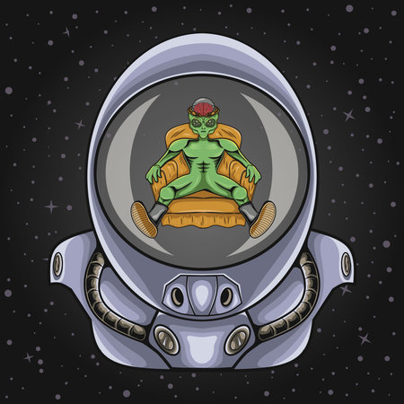 Space machine illustration, this is an ideal vector illustration for mascots and tattoos or T-shirt...