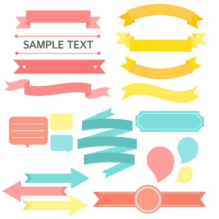 Pastel label packageのイラスト素材