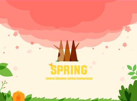 background spring flower imageのイラスト素材