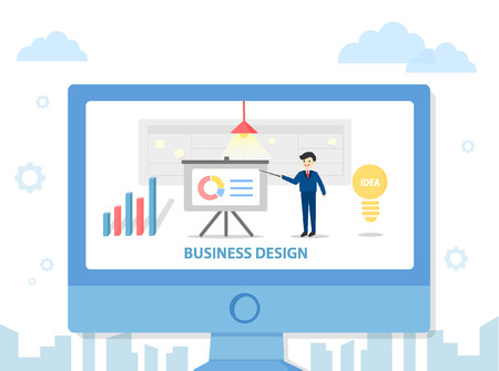 business event templateのイラスト素材