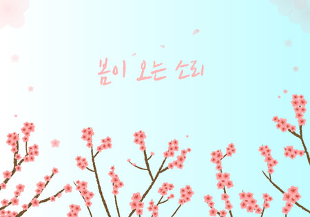 illustrationspring flower imageのイラスト素材