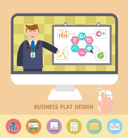 vector illustration of flat design Businessのイラスト素材