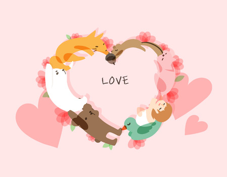 illustrationsweet love imageのイラスト素材