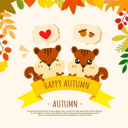 Autumn Illustrationのイラスト素材