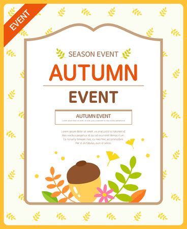 Autumn Event Templateのイラスト素材