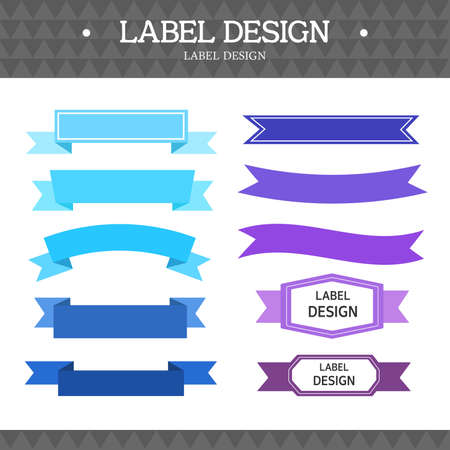 label icon setのイラスト素材