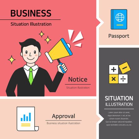 Business Situation Illustrationのイラスト素材