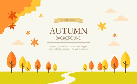 Autumn Background Illustrationのイラスト素材