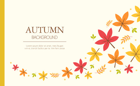 Autumn Background Illustrationのイラスト素材