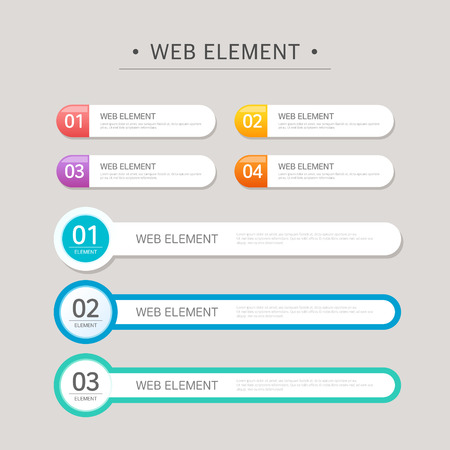 Web Element Design Setのイラスト素材