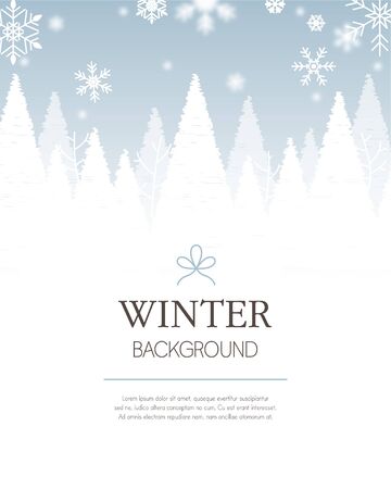 winter background illustrationのイラスト素材