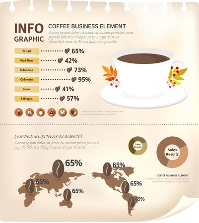 business infographicのイラスト素材