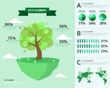 eco infographicのイラスト素材