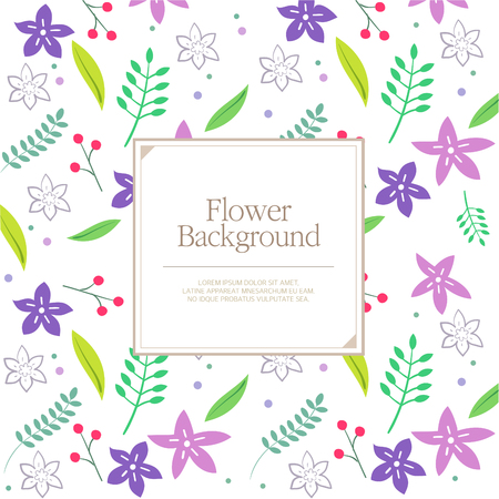 flower backgroundのイラスト素材