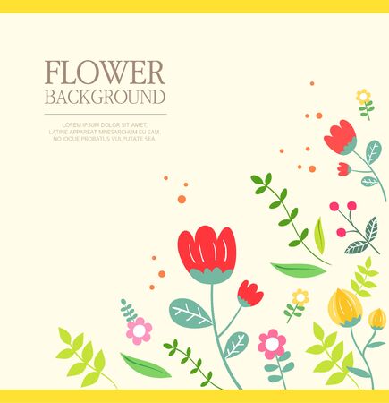 flower backgroundのイラスト素材