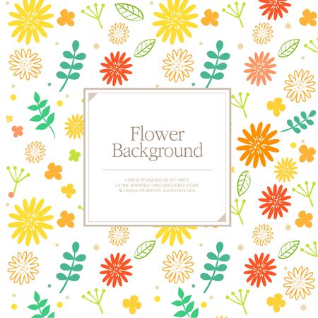 flower backgroundのイラスト素材