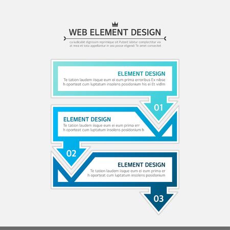 Web element designのイラスト素材