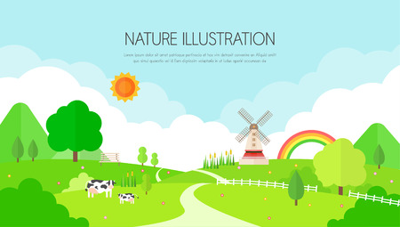 nature illustrationのイラスト素材