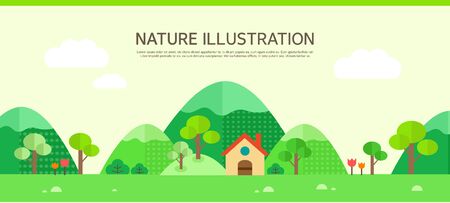 nature illustrationのイラスト素材