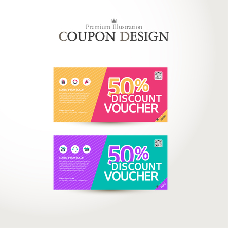Coupon illustrationのイラスト素材
