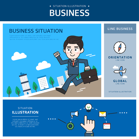 business illustrationのイラスト素材