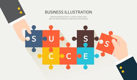 Business flat illustrationのイラスト素材