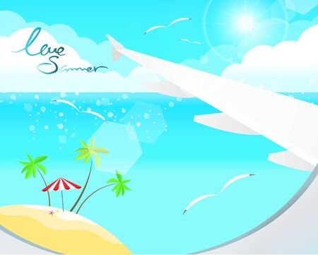 summer illustrationのイラスト素材