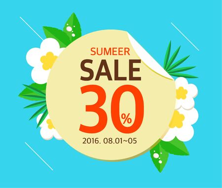 Summer Sale illustrationのイラスト素材
