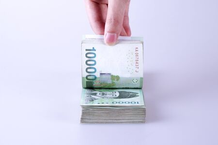 South Korean won currencyの写真素材