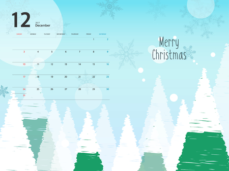 2017 Calendar Designのイラスト素材