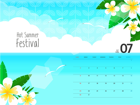 2017 Calendar Designのイラスト素材